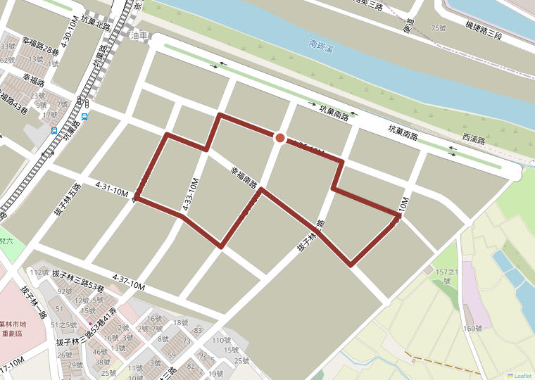 航空城菓林重劃區 規劃賽道路線 1.1km