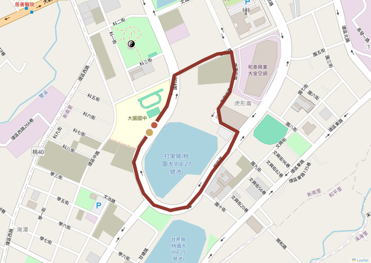 2023 96 聯賽 桃園繞圈賽 1.8km 路線圖